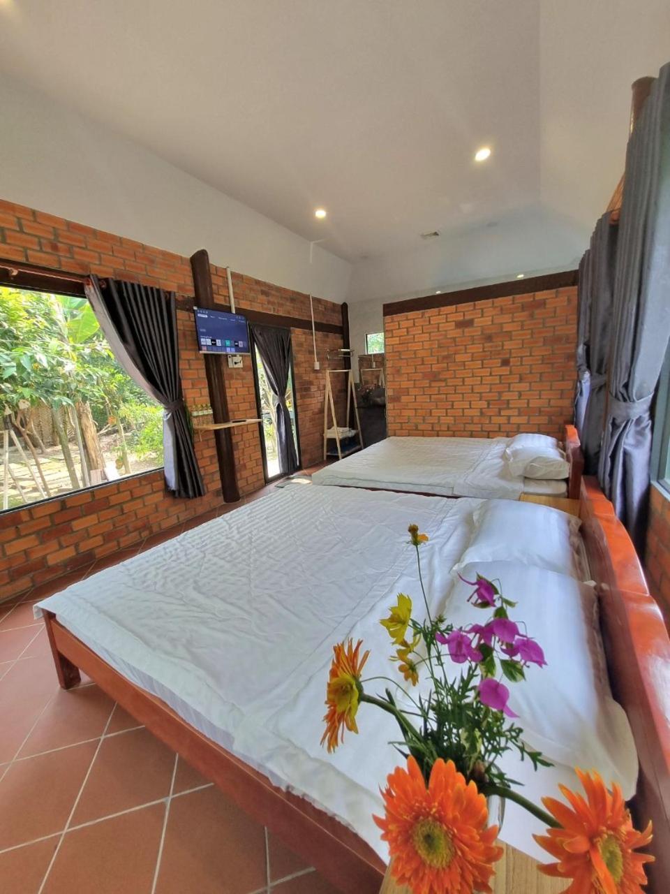 Homestay Nam Ham Luong 벤째 객실 사진